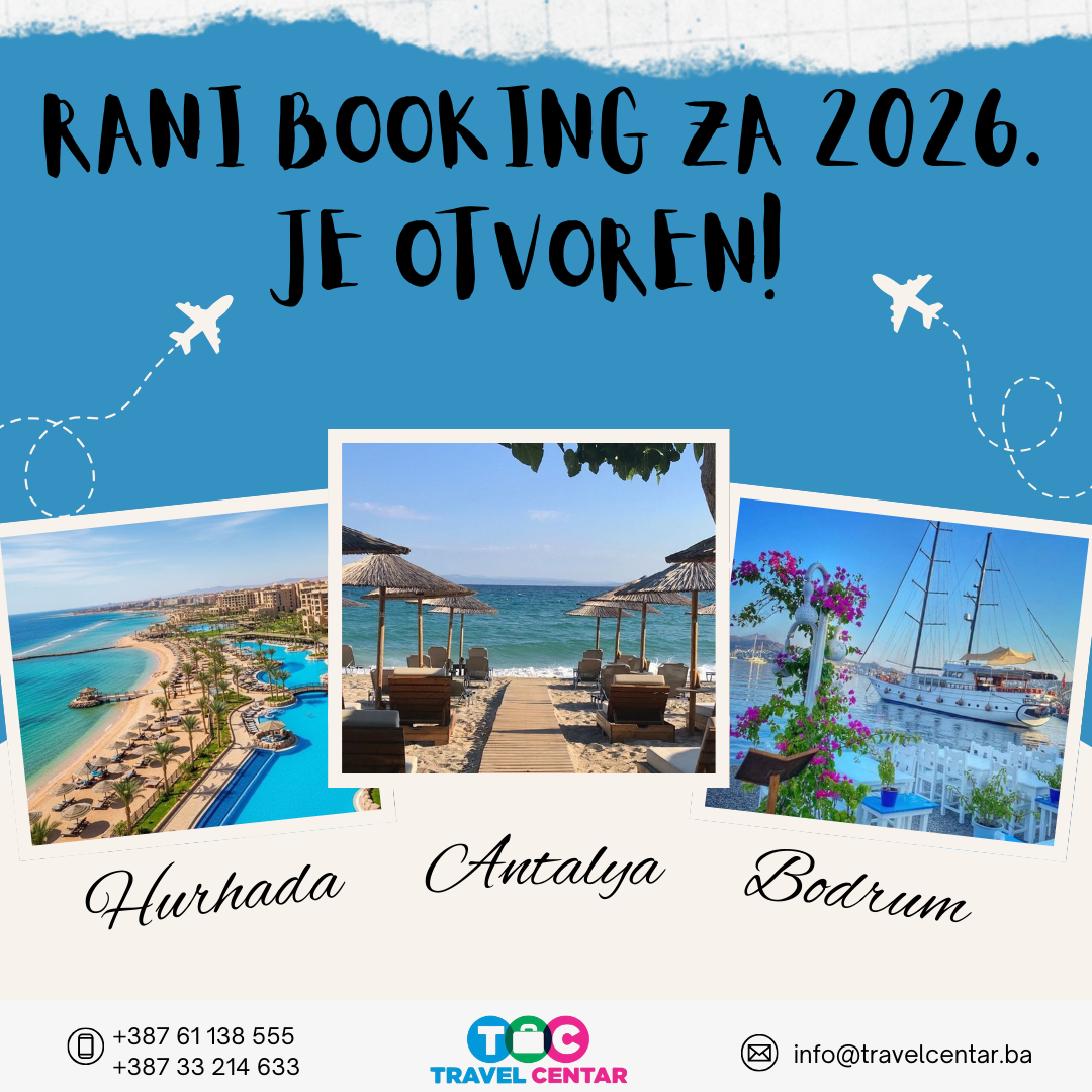 RANI BOOKING ZA 2026. JE OTVOREN!