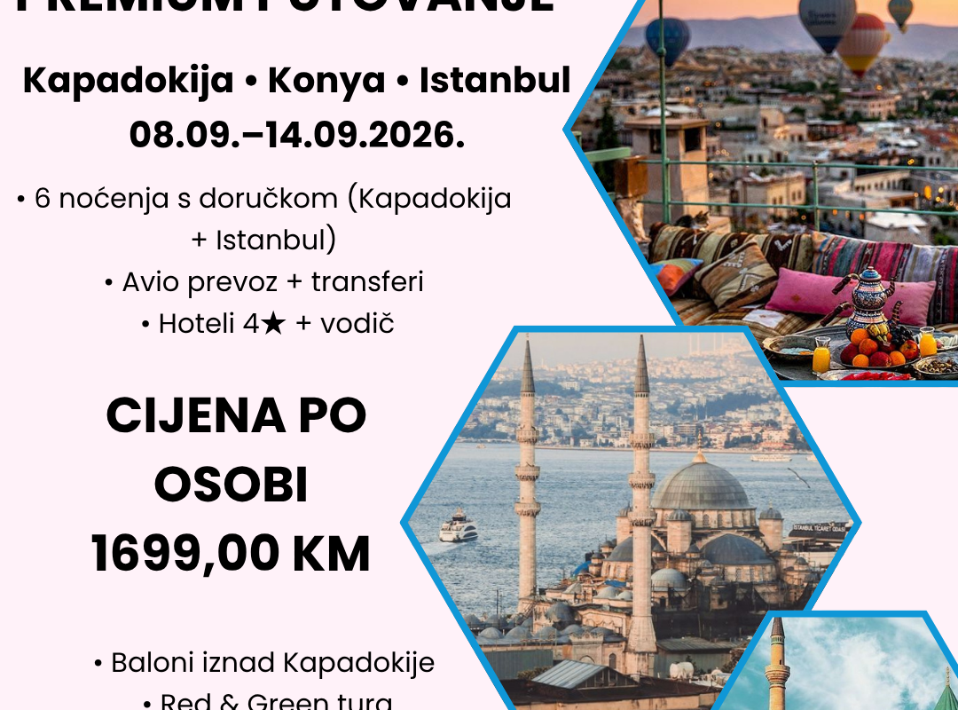 KAPADOKIJA, KONYA I ISTANBUL – PUTOVANJE KROZ SRCE TURSKE