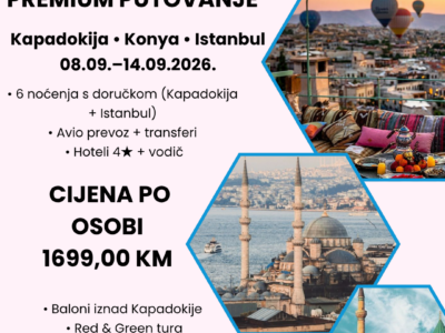 KAPADOKIJA, KONYA I ISTANBUL – PUTOVANJE KROZ SRCE TURSKE